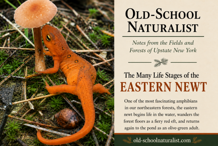 The life stages of the Eastern Newt 