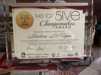 Top 5ive Changemaker award
